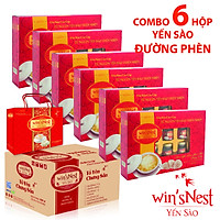 Combo 6 hộp nước yến sào win'sNest chưng sẵn đường phèn ( 6 Lọ * 70 ml / Hộp): giúp bồi bổ sức khỏe thích hợp cho mọi đối tượng và trẻ em từ 1 tuổi trở lên