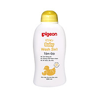 Sữa Tắm Gội Pigeon 2in1 Phù Hợp Cho Da Nhạy Cảm ( Tặng 02 móc chịu lực 3D ngẫu nhiên )