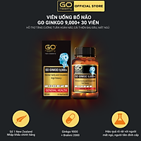 GO Ginkgo 9000+ 30 viên- Viên uống bổ não nhập khẩu chính hãng GO Healthy New Zealand