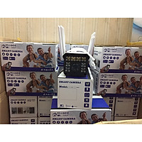 Camera thân ống IP WIFI Yoosee 2mpx 8 led mới, độ phân giải 1080p, 4 awngten, có màu ban đêm, hàng nhập khẩu