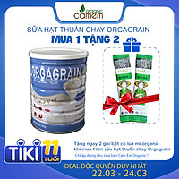 Sữa hạt thuần chay Orgagrain - Bổ sung đạm protein cho người ăn Chay - Sữa hạt 36 loại hạt và ngũ cốc tốt cho tim mạch và não bộ - Lon 900g