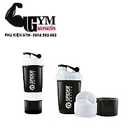 Bình lắc 3 ngăn bình nước thể thao Spider Bottle - màu Đen