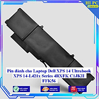 Pin dành cho Laptop Dell XPS 14 Ultrabook XPS 14-L421x Series 4RXFK C1JKH FFK56 - Hàng Nhập Khẩu