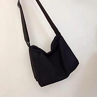 Túi xách tote vải canvas đeo chéo trơn đi học FROG-TV42