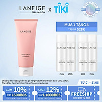 Sữa Rửa Mặt Dưỡng Ẩm Cho Da Thường Và Da Khô Laneige Moist Cream Cleanser (150ml)