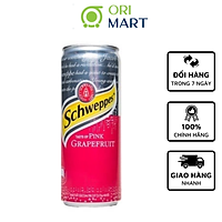 Schweppes Taste of Pink Grapefruit 330ml - Nước ngọt có ga hương vị bưởi đỏ SCHWEPPES 330ml