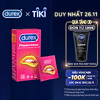 Bao cao su Durex Pleasuremax Hộp 12 Bao
