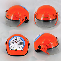 Mũ bảo hiểm cho bé SRT ASA01 cao cấp, nón bảo hiểm trẻ em từ 3 đến 10 tuổi - tem Doremon, lót ép nhiệt