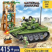 Đồ chơi xếp hình lắp ráp xe tăng tank 415 miếng ghép