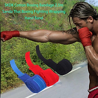 1 Pair/SET Comfortable Full Cotton Sports Strap Boxing Bandage Hand Gloves