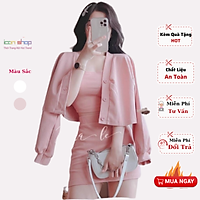 Set đồ nữ 3 món áo 2 dây kèm váy và áo khoác chất lụa umi mềm mịn freesize 55kg trẻ trung lịch thiệp sang trọng VA708