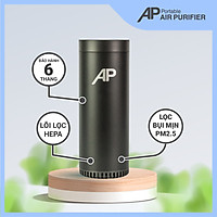 MÁY LỌC KHÔNG KHÍ Ô TÔ, XE HƠI AP Model NT-2059 - Lọc Không Khí Ô Tô Và Khử Mùi Hiệu Quả, Lõi Lọc HEPA Lọc Sạch Bụi Mịn PM2.5 Sử Dụng Trong Không Gian Nhỏ (Màu đen) - Hàng Nhập Khẩu