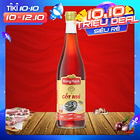 Nước mắm truyền thống Phú Quốc Hồng Hạnh - Cốt Nhỉ 40 độ đạm (600ml) - Chai thủy tinh - Nắp mới tiện lợi, kiểm soát dòng nước mắm