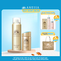 Combo Kem chống nắng dưỡng da dạng sữa Anessa Milk SPF 50+ PA++++ 60ml và Kem chống nắng dưỡng da dạng xịt Anessa Spray 60g