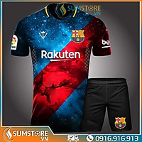 Áo đá bóng thể thao CLB Barca Galaxy III - Đồ đá banh 2020