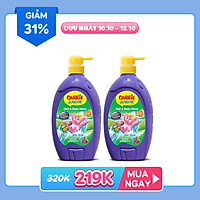 Combo 2 Sữa Tắm Gội cho bé Carrie Junior Hương Grapeberry (700g/chai)
