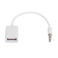 USB Aux Audio Cable Adapter 3.5mm Male Jack Plug to 2.0 Female Car Converter Cord OTG Cable Decode Function