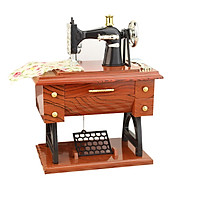 Hộp Nhạc Hình Máy May Phong Cách Retro Cổ Điển Trang Trí Nhà