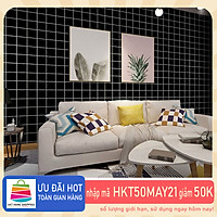 Giấy dán tường kẻ ô phong cách sang trọng Hàn Quốc Khổ 10M (1 cuộn) HPMWallpaper
