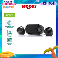 Loa Vi Tính Gaming 2.1Ch Subwoofer Đèn Led 9W - Màu Đen - Hàng Chính Hãng