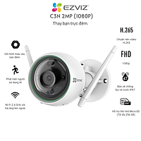 Camera IP EZVIZ CS-C3N ( A0-3H2WFRL / A0-3G2WFL1 ) 1080P Có Màu Ban Đêm - Hàng Chính Hãng