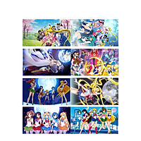 Poster 8 tấm A4 Sailor Moon Thủy Thủ Mặt Trăng anime tranh treo album ảnh in hình đẹp (MẪU GIAO NGẪU NHIÊN)