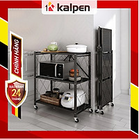 Kệ đa năng gấp gọn Kalpen 3/4/5 tầng bằng Thép Carbon không gỉ - Hàng chính hãng