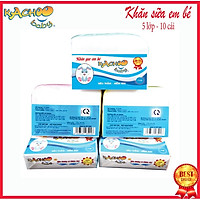 Khăn sữa KACHOOBABY 5 lớp (26x31cm) 10 khăn hiệu KACHOOBABY, dùng để lau mặt, quàng cổ, tắm bé
