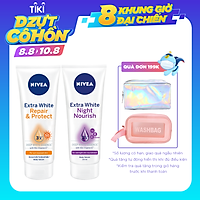 Combo Tinh chất dưỡng thể trắng da NIVEA ngày 180ml & đêm 200ml (88314+89122)