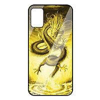 Ốp lưng Vina Case dành cho OPPO A52-A92 rồng vàng mặt kính 9H - Hàng chính hãng