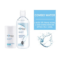 Combo chăm da sạch khỏe Bio Essence Bio-Water ( Kem chống nắng B5 Sunscreen SPF50+ PA++ 40ml + Nước tẩy trang Micellar Water 100ml)