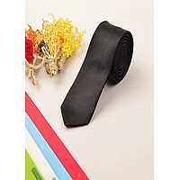 Cà Vạt Nam Nữ Bản 5cm Màu Đen