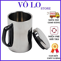 Ca giữ nhiệt inox 500ml , Ly giữ nhiệt có nắp đậy bằng inox cao cấp
