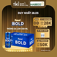 Bia Hanoi BOLD - Thùng 24 lon 330ml