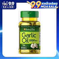 Viên Uống Tinh Dầu Tỏi Puritan's Pride Garlic Oil 1000mg 100 Viên Của Mỹ là Kháng Sinh Tự Nhiên, Tăng Đề Kháng và Hệ Miễn Dịch, Ngăn Ung Thư, Ổn Định Huyết Áp, Giảm Cholesterol, Ngừa Cảm Cúm Theo Mùa