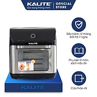 Nồi chiên không dầu Kalite KL 1200, công suất 1800W, dung tích 12L, bảng điều khiển cảm ứng và cơ, hàng chính hãng