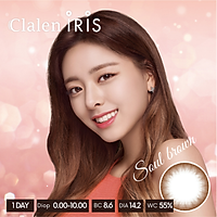 Kính áp tròng Hàn Quốc Clalen Iris dùng 1 ngày màu Soul Brown