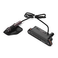 VERTECHnk VS-8M Active Guitar Soundhole Pickup Transducer Humbucker + Microphone Dual Pick-up System with 6.35mm Endpin (Black)