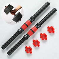 Anti-slip Steel Dumbbell Handle Connect Joint Barbells Bar Collar Lock