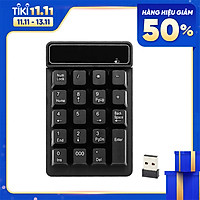 Bàn Phím Số 19 Phím Không Dây 2.4GHz Với Bộ Thu USB Chống Nước Cho Máy Tính Xách Tay