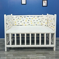 Bộ quây cũi cho bé Goldcat thiết kế 4 tấm thông minh, chất liệu cotton trần bông êm ái, sử dụng cho mọi loại cũi.