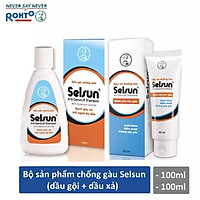 Combo Dầu Gội Chống Gàu Selsun (100ml) + Dầu Xả Dưỡng Tóc Selsun (100ml)
