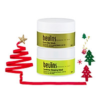 Combo 2 Mặt Nạ Beuins: Mềm Mượt Da Soothing Sleeping Mask & Se Khít Nang Lông Pore Clay Mask