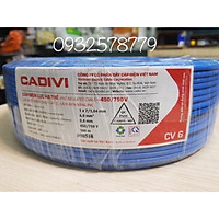DÂY ĐIỆN CADIVI CV 6.0 DÂY ĐƠN CUỘN 100 MÉT