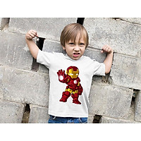 Áo Thun Bé Trai - Chibi Avenger - Iron Man Cao Cấp