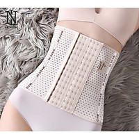 Gen nịt bụng định hình 6 nấc cài - 4 thanh chống cuộn - chiều cao gen 25cm - gen nịt bụng tạo vòng eo thon gọn - đai nịch bụng chống cuộn giảm mỡ sau sinh-Lê Ngọc Fashion