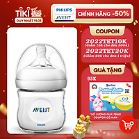 Bình sữa mô phỏng tự nhiên hiệu Philips Avent (125 ml - đơn) cho trẻ từ 0 tháng tuổi 690.13