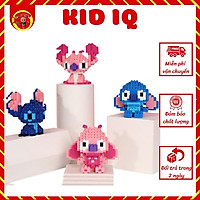 Đồ chơi trẻ em thông minh lắp ráp, lắp ghép lego 3d cho bé stitch hồng xanh doraemon Kid IQ