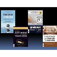 Combo 4 cuốn Sách hay về kỹ năng sống (Gieo suy nghĩ gặt thành công + Lợi mỗi ngày được 1 giờ + 10 phút tĩnh tâm + Kỹ năng để cân bằng giữa công việc và cuộc sống, tặng kèm bookmark HIHI + Sổ tay)