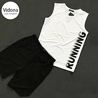 BỘ THỂ THAO NAM BA LỖ, DẬP LOGO RUNNING